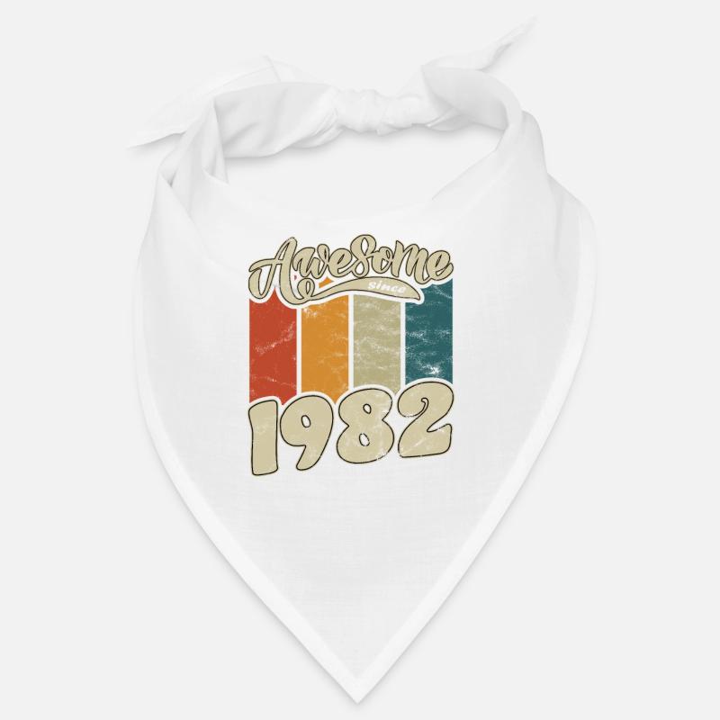 1982 Birthday Awesome since Retro Bandana