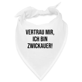 Zwickau Vertrauen - Bandana - Weiß - Vorne