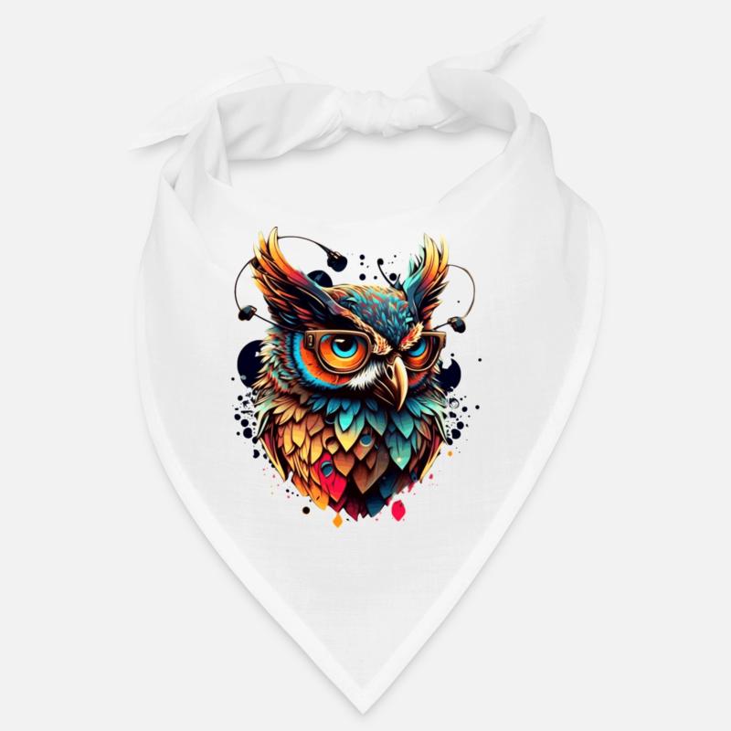 Ein grimmiger schlauer Kuckuck als Greifvogel Bandana