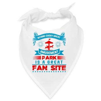 AMUSEMENT PARK IST EINE GROSSARTIGE FANSEITE - Bandana - Weiß - Vorne