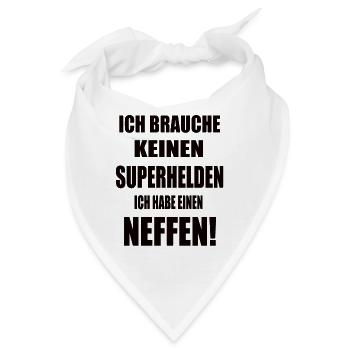 Neffe Geburtstag - Bandana - Weiß - Vorne