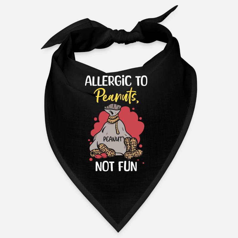 Allergique aux arachides Pas drôle Bandana