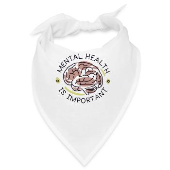 Bewusstsein Für Psychische Gesundheit - Bandana - Weiß - Vorne