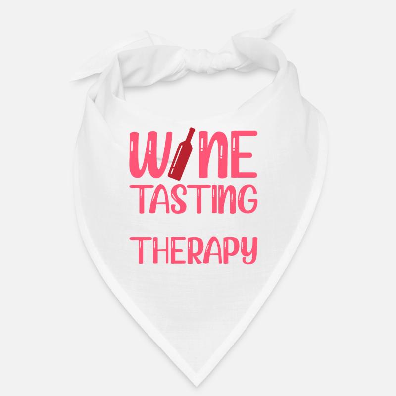 Wine Tasting Better Than Therapy Bandana