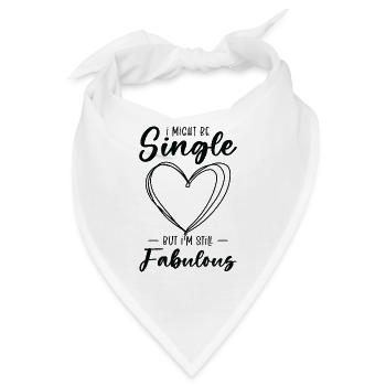 Single Status Fabulous Independent Single Quotes - Bandana - Weiß - Vorne