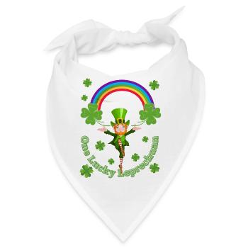 Ein glücklicher Kobold - Bandana - Weiß - Vorne