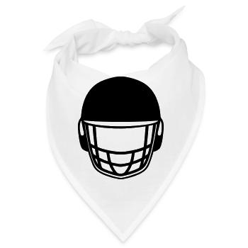 Cricket-Helm-Logo - Bandana - Weiß - Vorne