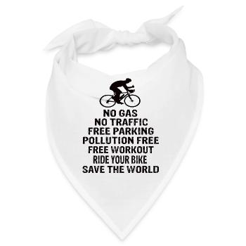 Rennrad - Bandana - Weiß - Vorne