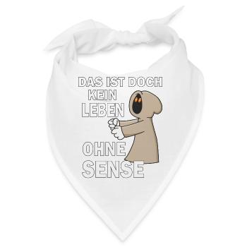SENSENMANN KEIN LEBEN OHNE SENSE - Bandana - Weiß - Vorne
