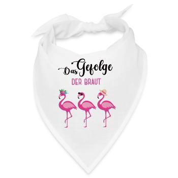 Team Braut Bride Trauzeugin Junggesellinenabschied - Bandana - Weiß - Vorne