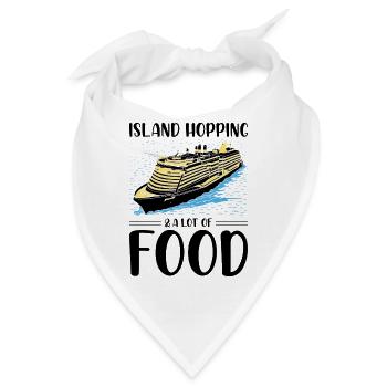 Funny Cruising Kreuzfahrtschiff Kreuzfahrtschiff - Bandana - Weiß - Vorne