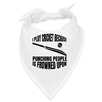 Kricketteam Kricketmannschaft Cricket Kricket - Bandana - Weiß - Vorne