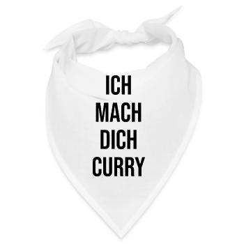 Ich mach dich Curry - Bandana - Weiß - Vorne