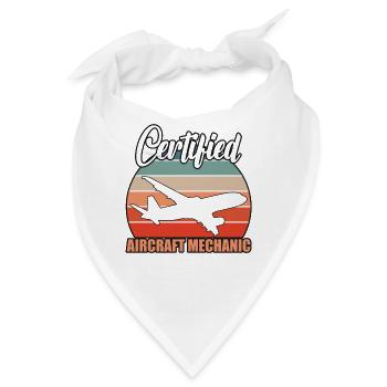 Certified Aircraft Mechanic - Bandana - Weiß - Vorne