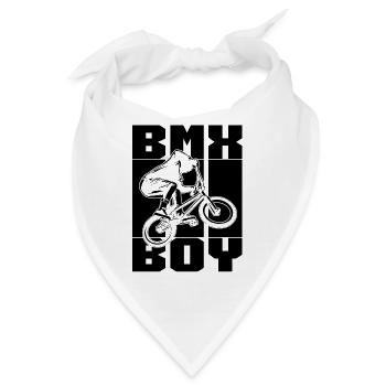 BMX Boy Retro Loves Bicyclette Cycling BMX Rider - Bandana - Weiß - Vorne