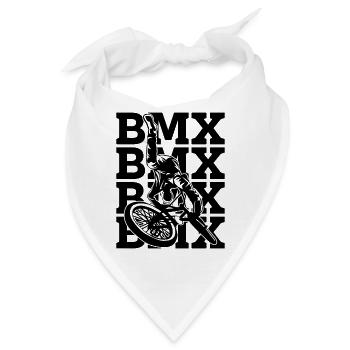 BMX Retro Bike Racing Bicyclette Cyclist BMX Rider - Bandana - Weiß - Vorne