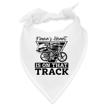 Nana's Heart Is On That Track Bicyclette BMX Rider - Bandana - Weiß - Vorne
