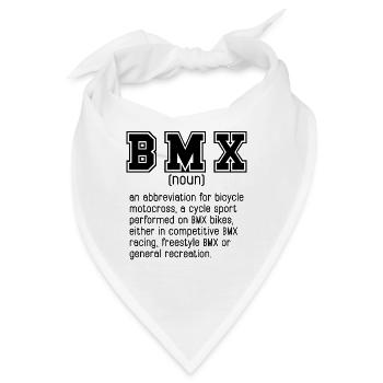 BMX An Abbreviation For Loves Bicyclette BMX Rider - Bandana - Weiß - Vorne