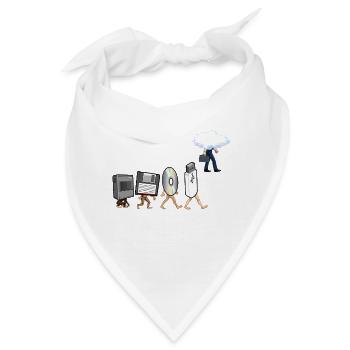Funny Geek Programmierer Nerd Entwickler - Computer - Bandana - Weiß - Vorne