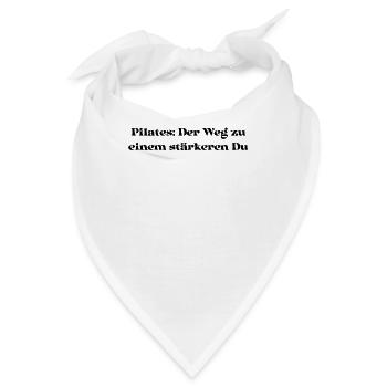Pilates - Pilates: Der Weg zu einem stärkeren Du - Bandana - Weiß - Vorne