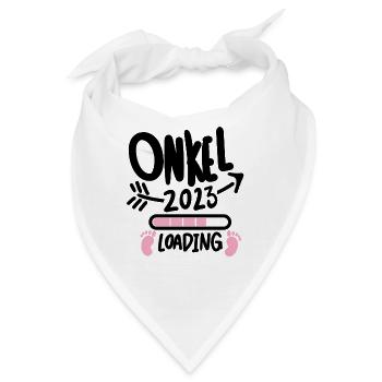 Onkel 2023 - Onkel werden - Onkel loading 2023 - Bandana - Weiß - Vorne