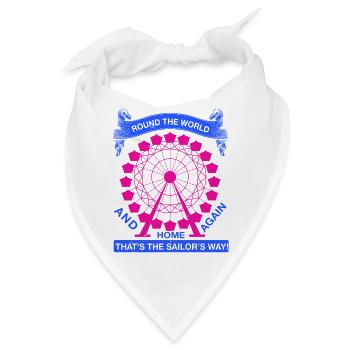RUND UM DIE WELT UND WIEDER NACH HAUSE - Bandana - Weiß - Vorne