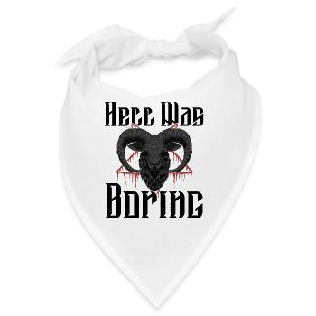 Satan Beelzebub Teufel Gothic Pentagram Mystisch - Bandana - Weiß - Vorne