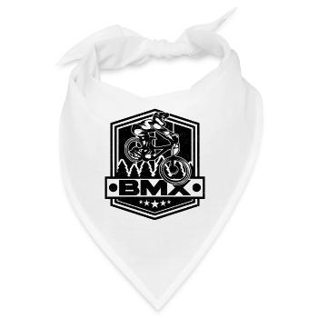 BMX Loves Bike Racing Bicyclette Cycling BMX Rider - Bandana - Weiß - Vorne