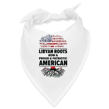 Geboren in Libyen Libyen Amerikaner USA - Bandana - Weiß - Vorne