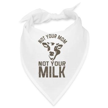 Vegan Fleischlos Tierlieb & Veganer - Bandana - Weiß - Vorne
