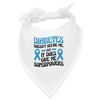 Diabetische Bauchspeicheldrüse - Bandana - Weiß - Vorne