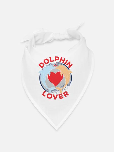 Amoureux des dauphins Dauphins Dauphins Dauphins - Bandana - blanc