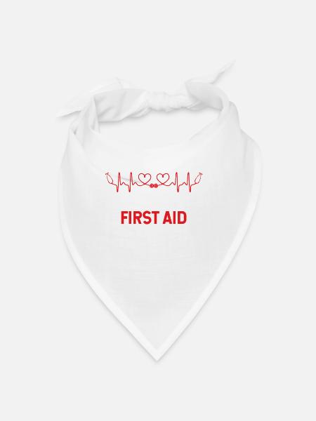 Zeit Mal Wieder Einen Erste Hilfe Kurs Zu Besuchen - Bandana - Weiß