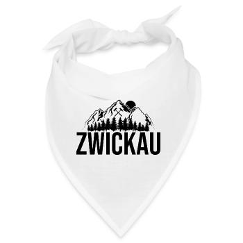 Zwickau Erzgebirge - Bandana - Weiß - Vorne