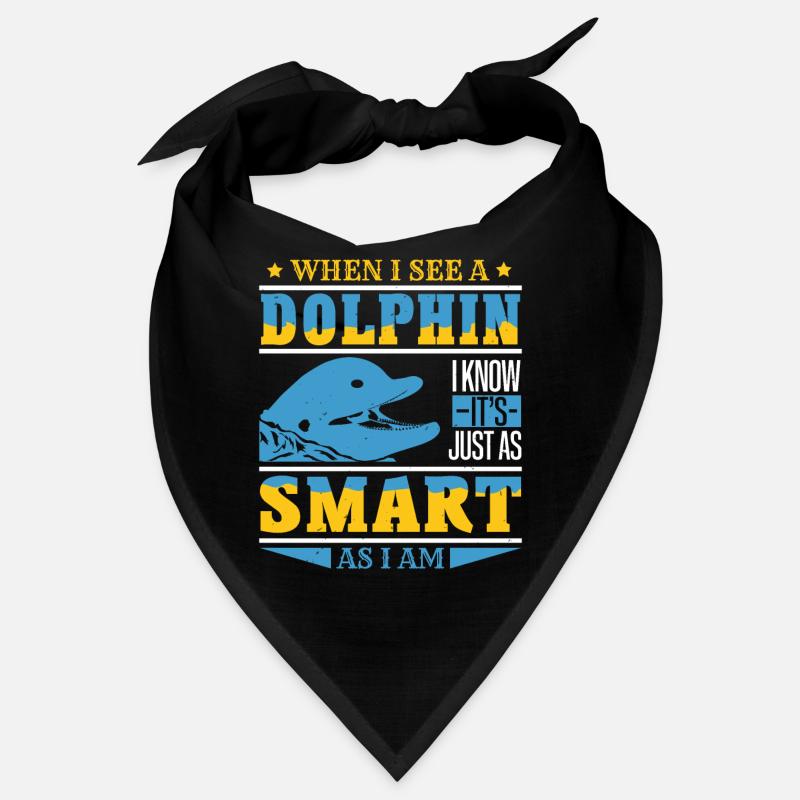 WHEN I SEE A DOLPHINS SMART AS I AM Bandana