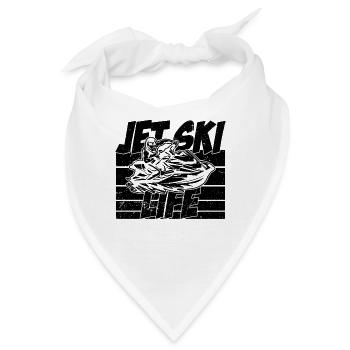 Jet Ski Life Jet Skiing Retro Watercraft Jet Skier - Bandana - Weiß - Vorne