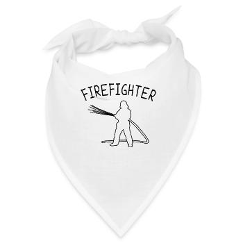 Feuerwehr firefighter - Bandana - Weiß - Vorne