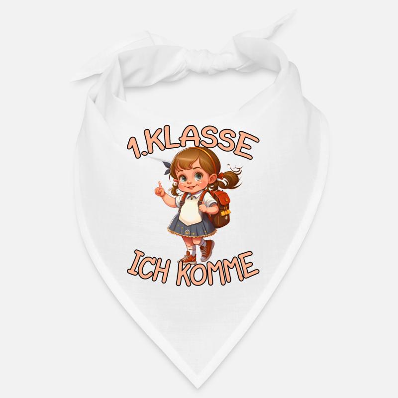 1. Klasse Ich komme Einschulung Mädchen Bandana