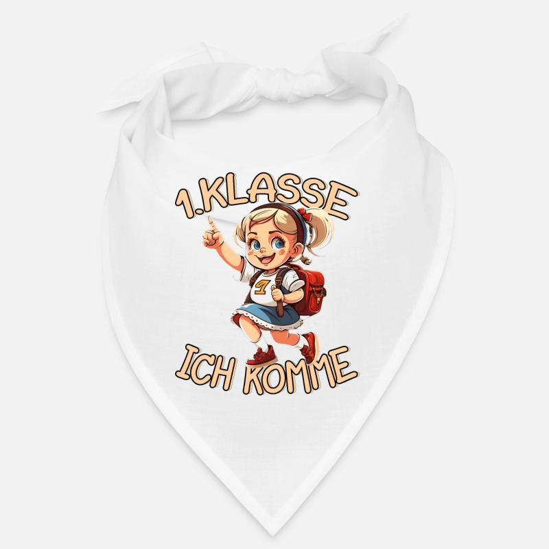 1. Klasse Ich komme Einschulung Mädchen Bandana