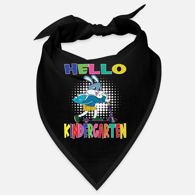 Hello Kindergarten Rabbit With Scooter Bandana