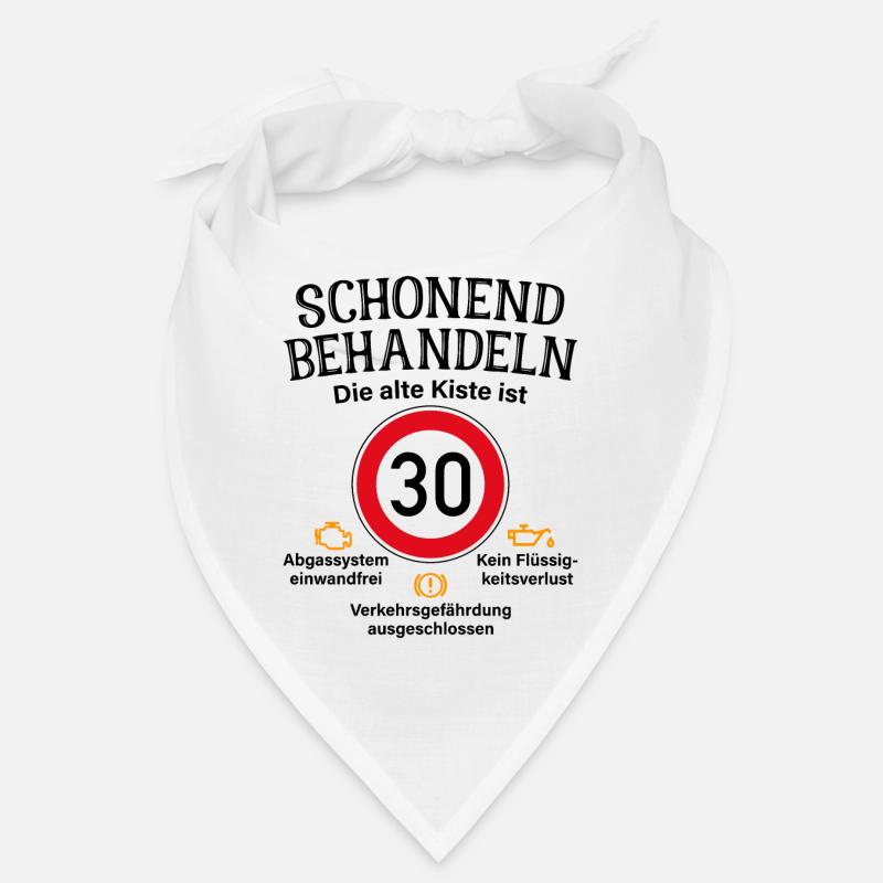30. Geburtstag Schonend Behandeln Alte Kiste 30 Bandana