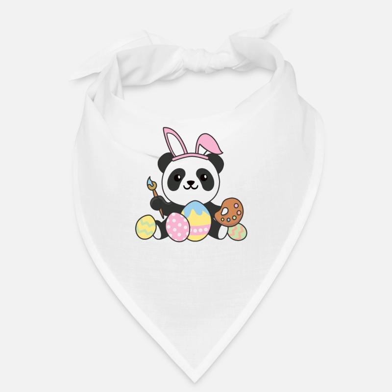joyeuses Pâques panda mignon Pâques avec œufs de Pâques Bandana