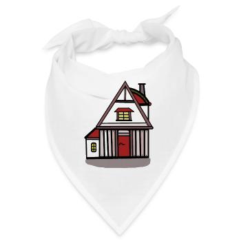 Haus Hütte wohnen Bauherr bauen Immobilie - Bandana - Weiß - Vorne