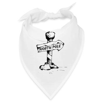 Eisbaden Winterschwimmen Eiswasser Nordpol - Bandana - Weiß - Vorne