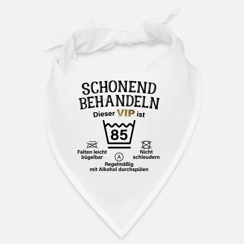 85. Geburtstag Schonend Behandeln 85 VIP ist 85 - Bandana - Weiß
