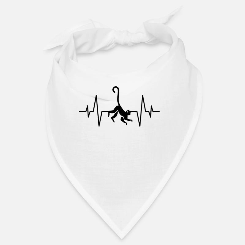 Affe monkey Herzschlag Bandana
