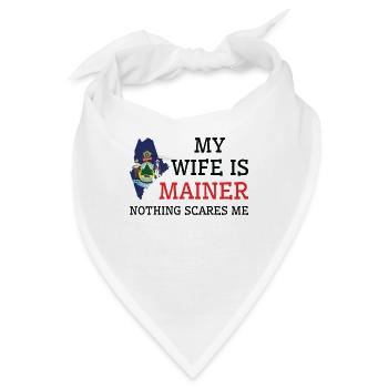Nichts macht mir Angst Mainer Wife Maine - Bandana - Weiß - Vorne