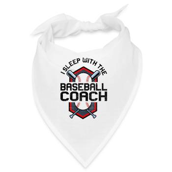 Baseball-Trainerin Ehefrau Berufstätige Mutter - Bandana - Weiß - Vorne