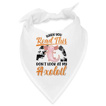 Axolotl Geschenk Schwanzlurch Axolotl - Bandana - Weiß - Vorne