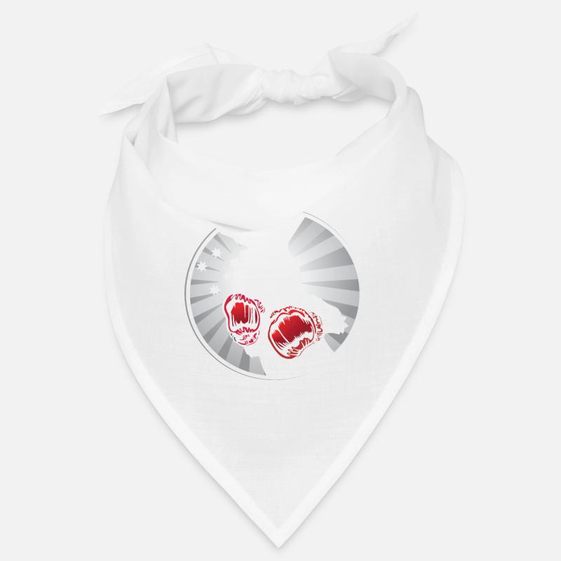 Känguru Boxen Kängurus - Bandana - Weiß